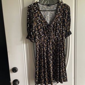 Wild fable fall floral dress